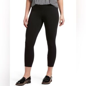 Hue Wide Waistband Blackout Cotton Capri